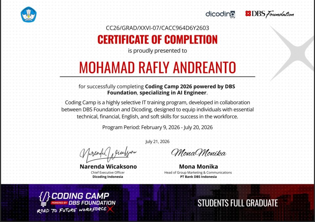 Dari Keresahan Ciptakan Solusi dengan AI: Kiprah Andre, Mahasiswa Sains Data UIN Salatiga di Coding Camp 2026